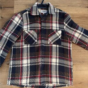Wax London Whiting Overshirt
Navy/Multi Union Check
Size M